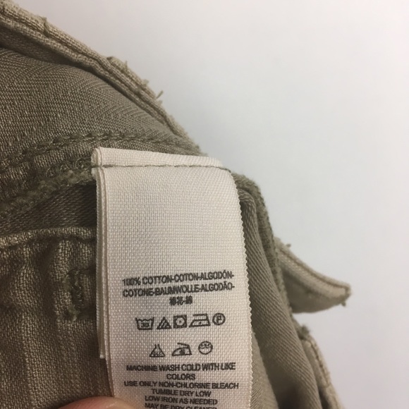 Free People frayed beige cutoff shorts Sz 2 - Picture 8 of 8